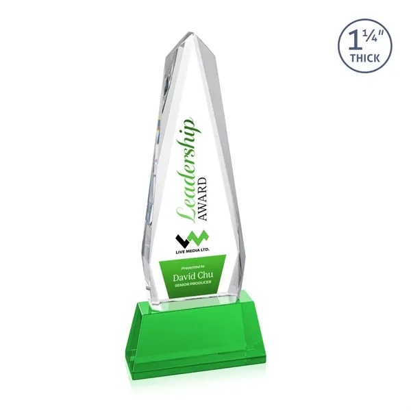 Cheswick VividPrint™ Award on Entwhistle Base - Green... from ASI 84592 St Regis Group / St Regis