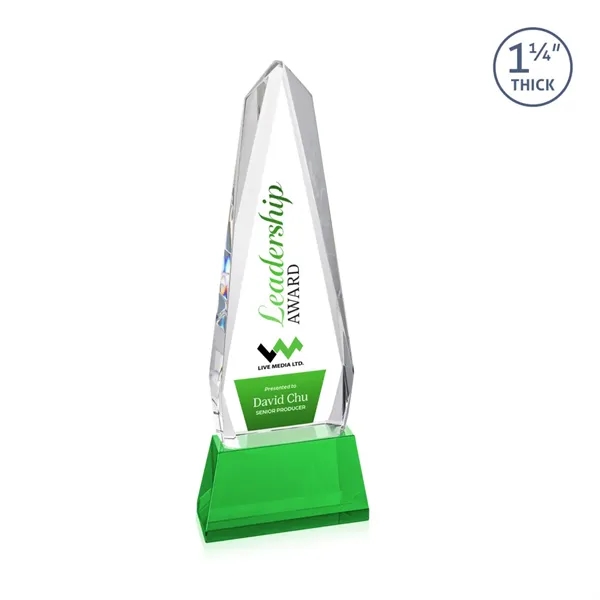 Cheswick VividPrint™ Award on Entwhistle Base - Green... from ASI 84592 St Regis Group / St Regis