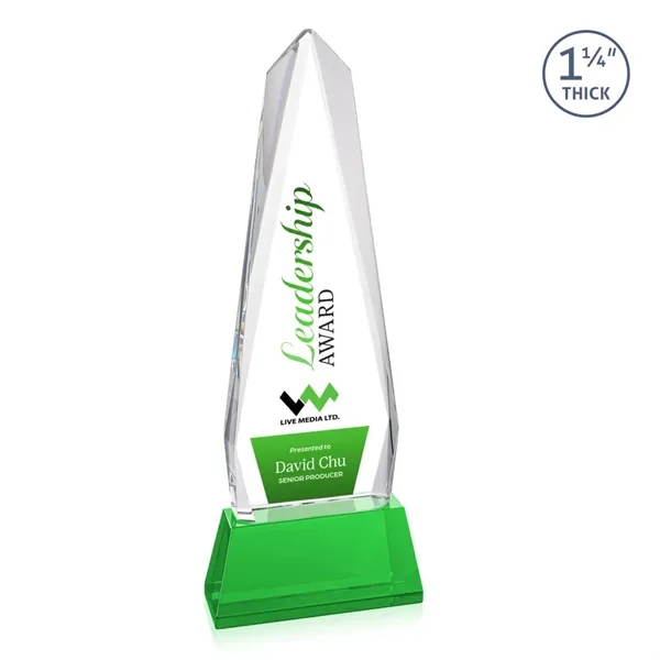 Cheswick VividPrint™ Award on Entwhistle Base - Green... from ASI 84592 St Regis Group / St Regis