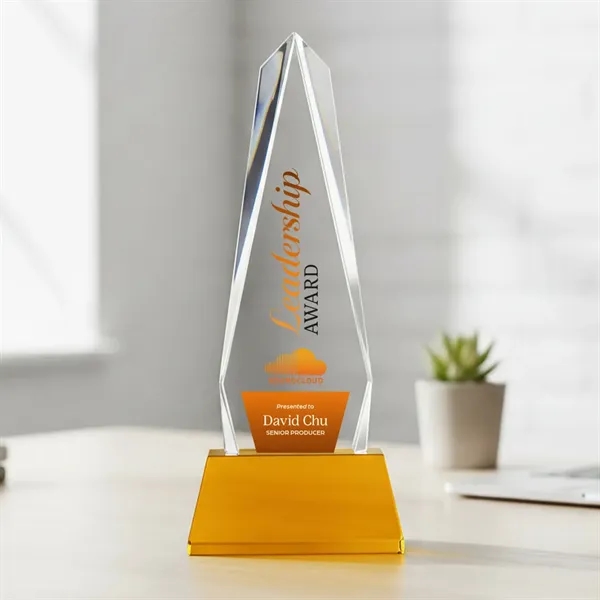 Cheswick VividPrint™ Award on Entwhistle Base - Amber... from ASI 84592 St Regis Group / St Regis