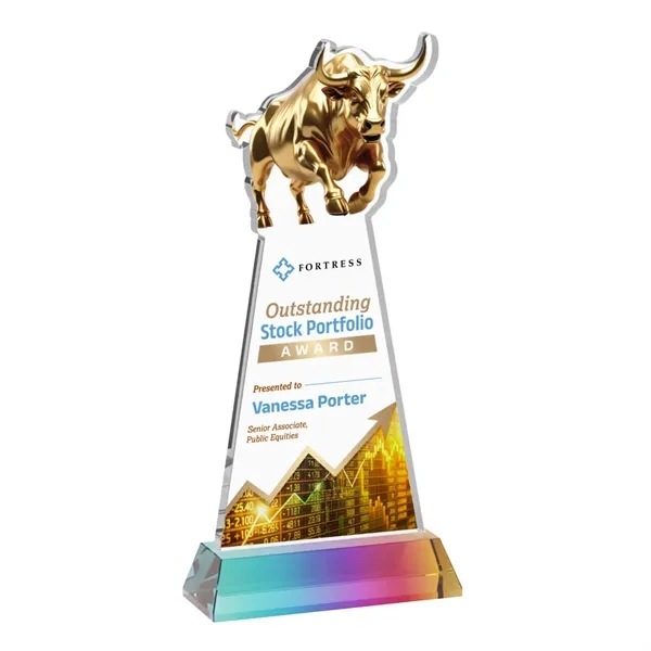 Raging Bull VividPrint™ Award on Hartford Base - Prismatic... from ASI 84592 St Regis Group / St Regis