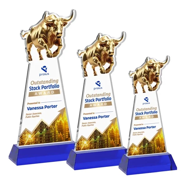 Raging Bull VividPrint™ Award on Hartford Base - Blue... from ASI 84592 St Regis Group / St Regis