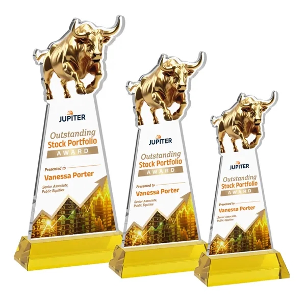 Raging Bull VividPrint™ Award on Hartford Base - Gold... from ASI 84592 St Regis Group / St Regis