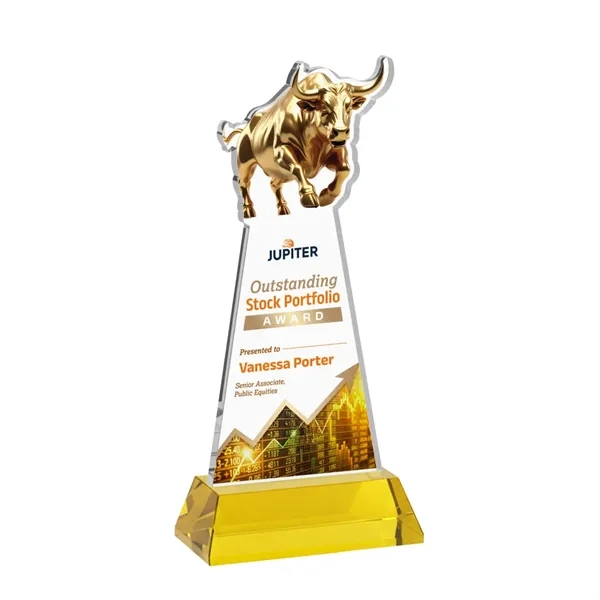 Raging Bull VividPrint™ Award on Hartford Base - Gold... from ASI 84592 St Regis Group / St Regis