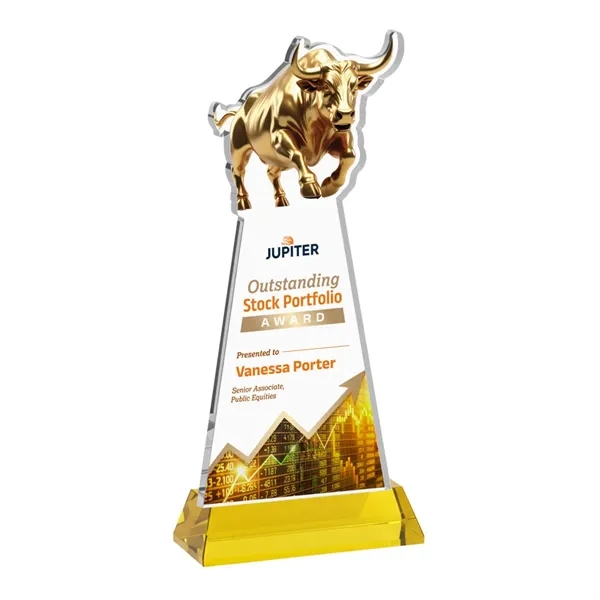 Raging Bull VividPrint™ Award on Hartford Base - Gold... from ASI 84592 St Regis Group / St Regis