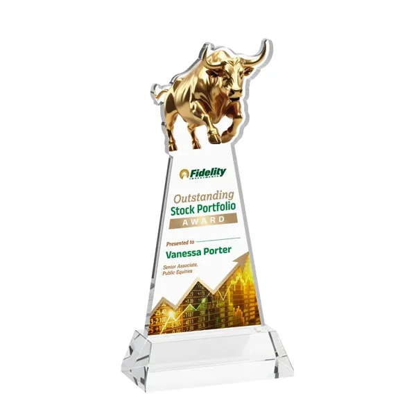 Raging Bull VividPrint™ Award on Hartford Base - Clear... from ASI 84592 St Regis Group / St Regis