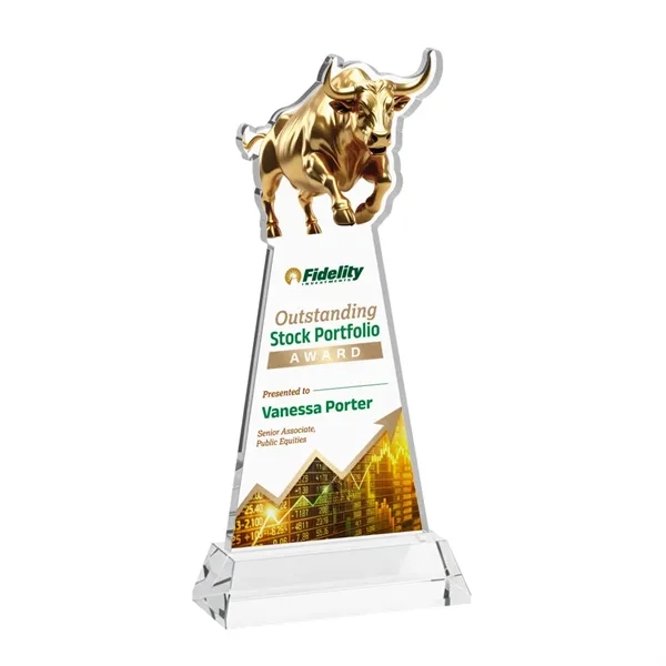 Raging Bull VividPrint™ Award on Hartford Base - Clear... from ASI 84592 St Regis Group / St Regis