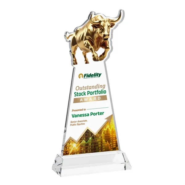 Raging Bull VividPrint™ Award on Hartford Base - Clear... from ASI 84592 St Regis Group / St Regis