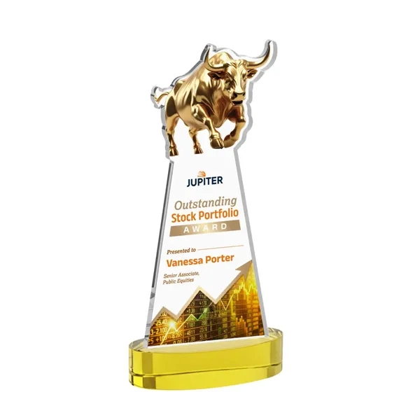 Raging Bull VividPrint™ Award on Alberton Base - Gold... from ASI 84592 St Regis Group / St Regis
