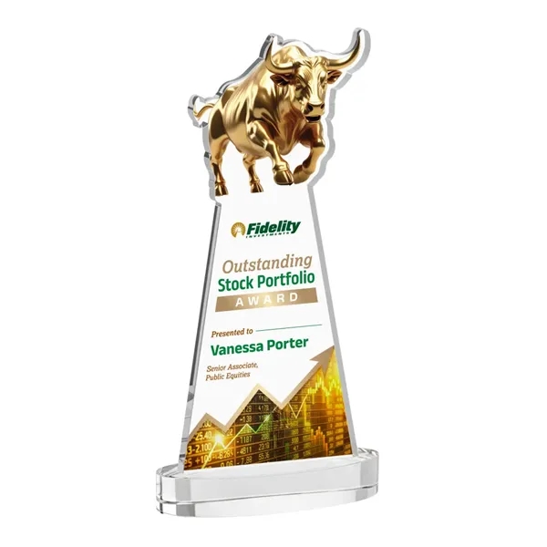 Raging Bull VividPrint™ Award on Alberton Base - Clear... from ASI 84592 St Regis Group / St Regis