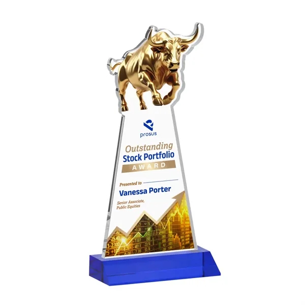 Raging Bull VividPrint™ Award - Blue... from ASI 84592 St Regis Group / St Regis