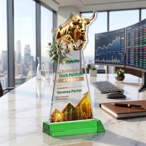 Raging Bull VividPrint™ Award - Green... from ASI 84592 St Regis Group / St Regis