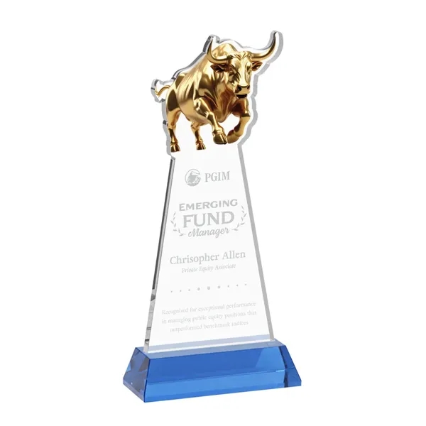 Raging Bull Award on Hartford Base - Sky Blue... from ASI 84592 St Regis Group / St Regis