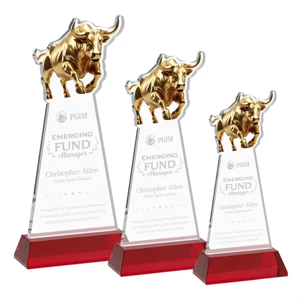 Raging Bull Award on Hartford Base - Red... from ASI 84592 St Regis Group / St Regis