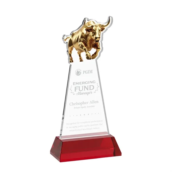 Raging Bull Award on Hartford Base - Red... from ASI 84592 St Regis Group / St Regis