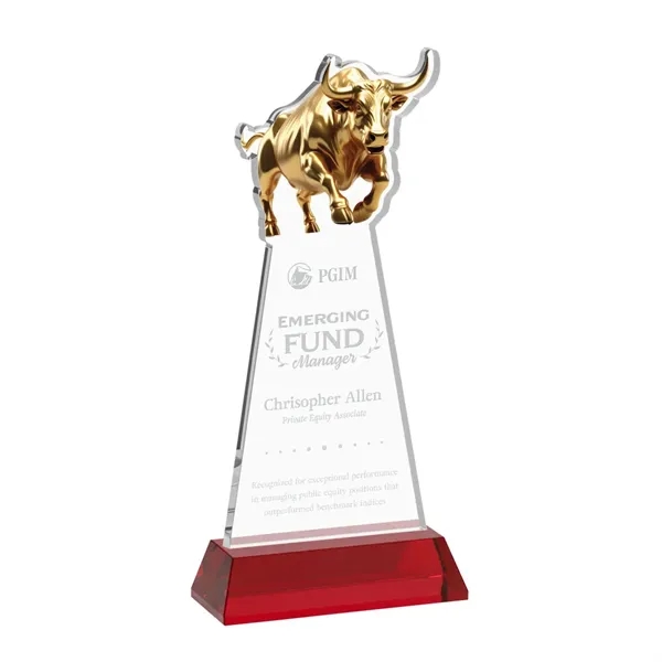 Raging Bull Award on Hartford Base - Red... from ASI 84592 St Regis Group / St Regis