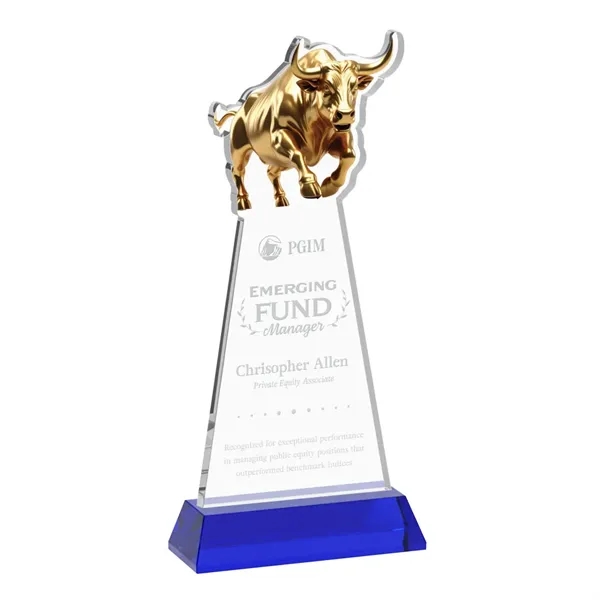 Raging Bull Award on Hartford Base - Blue... from ASI 84592 St Regis Group / St Regis