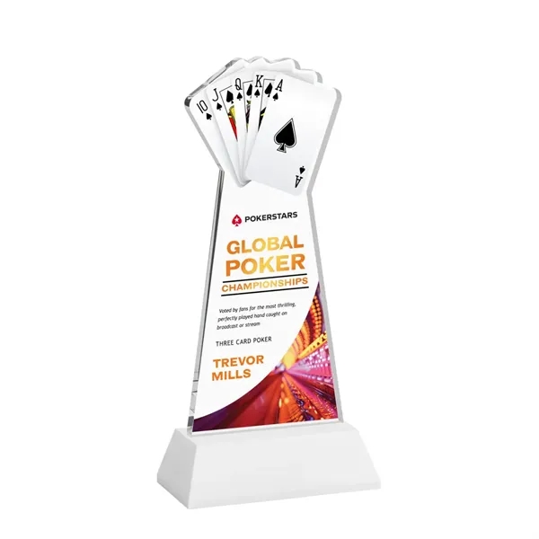 Poker VividPrint™ Award on Hartford Base - White... from ASI 84592 St Regis Group / St Regis