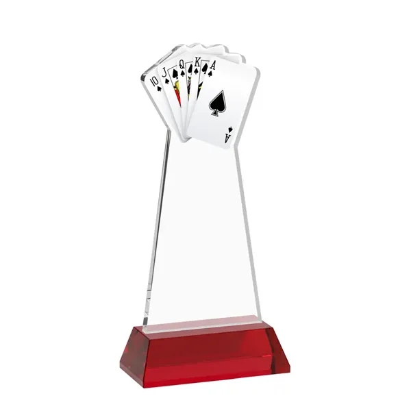 Poker VividPrint™ Award on Hartford Base - Red... from ASI 84592 St Regis Group / St Regis