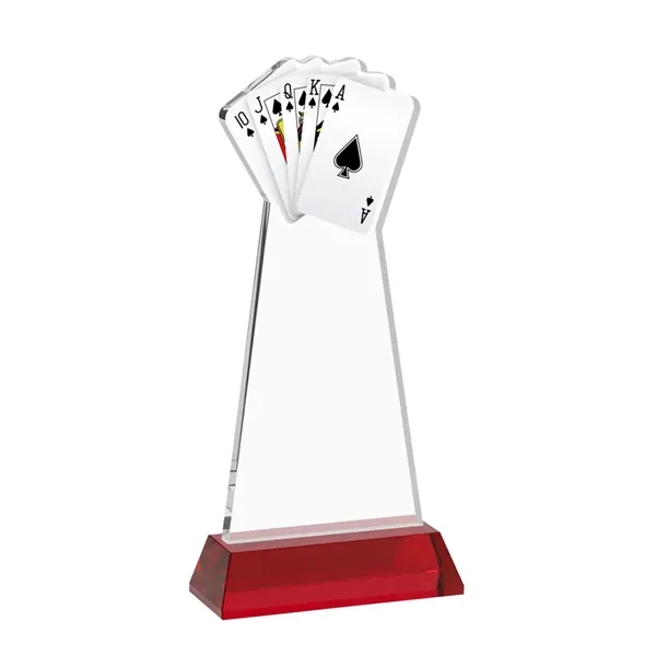 Poker VividPrint™ Award on Hartford Base - Red... from ASI 84592 St Regis Group / St Regis