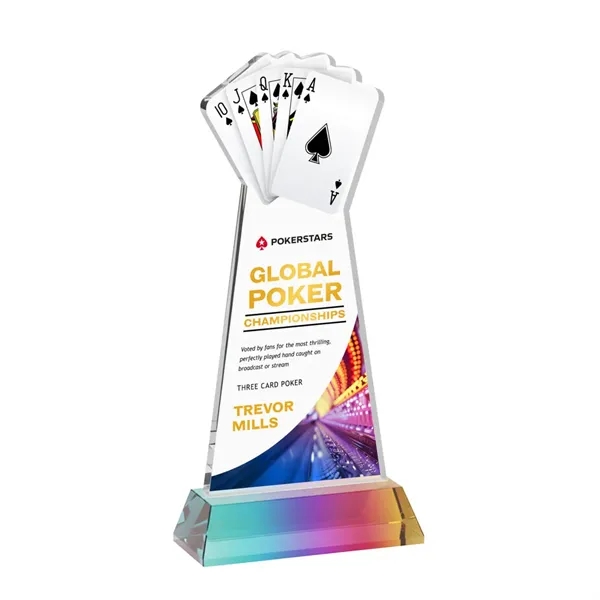 Poker VividPrint™ Award on Hartford Base - Prismatic... from ASI 84592 St Regis Group / St Regis