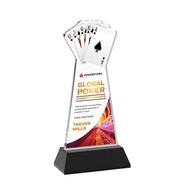 Poker VividPrint™ Award on Hartford Base - Black... from ASI 84592 St Regis Group / St Regis
