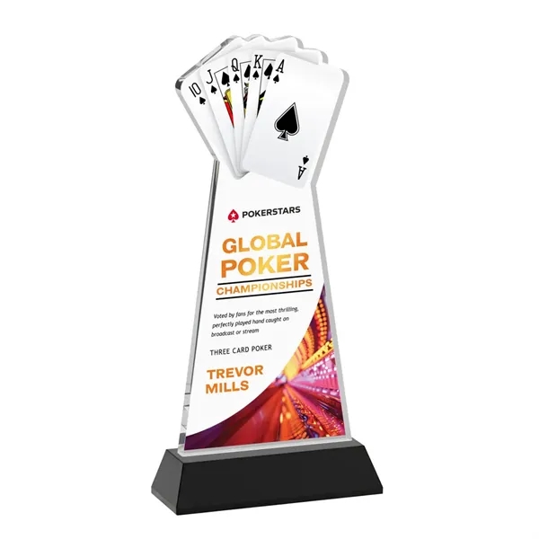 Poker VividPrint™ Award on Hartford Base - Black... from ASI 84592 St Regis Group / St Regis
