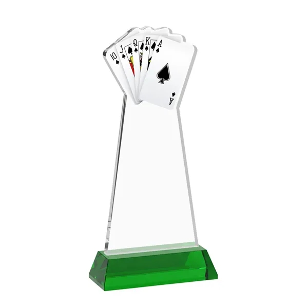 Poker VividPrint™ Award on Hartford Base - Green... from ASI 84592 St Regis Group / St Regis