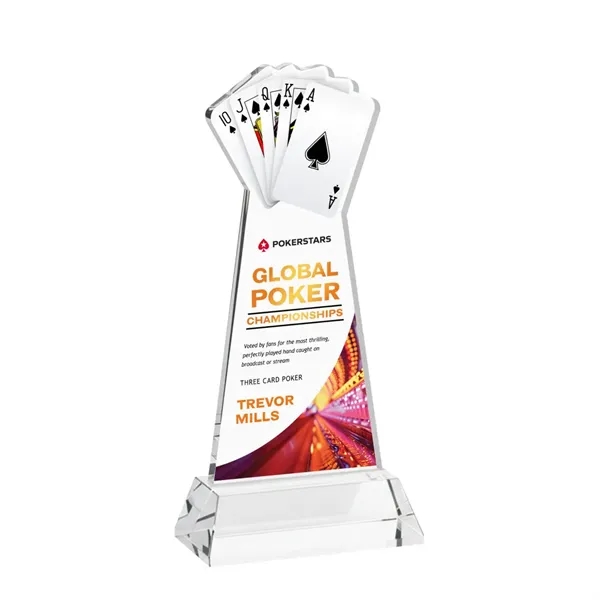 Poker VividPrint™ Award on Hartford Base - Clear... from ASI 84592 St Regis Group / St Regis