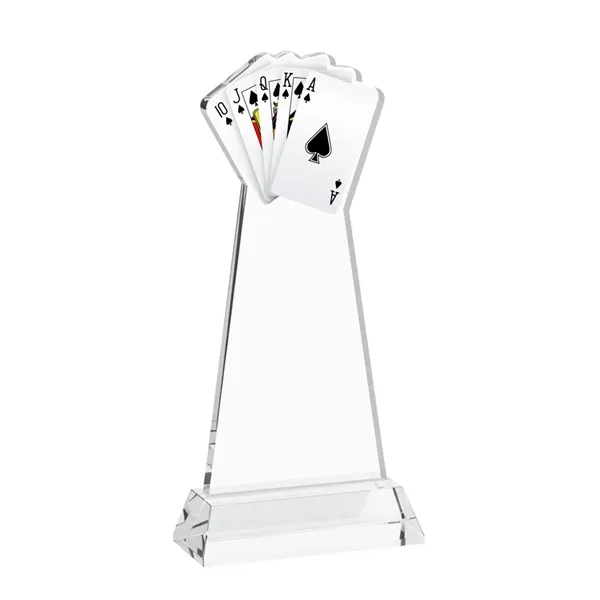 Poker VividPrint™ Award on Hartford Base - Clear... from ASI 84592 St Regis Group / St Regis