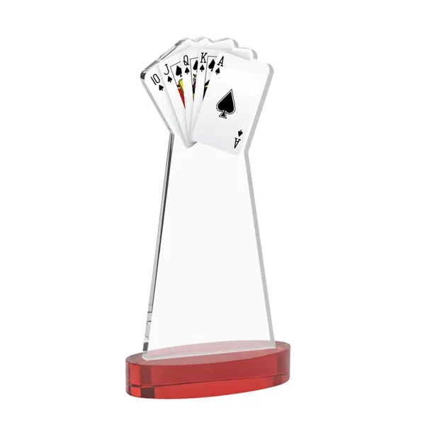 Poker VividPrint™ Award on Alberton Base - Red... from ASI 84592 St Regis Group / St Regis