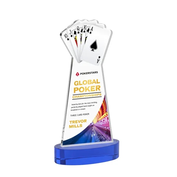 Poker VividPrint™ Award on Alberton Base - Blue... from ASI 84592 St Regis Group / St Regis