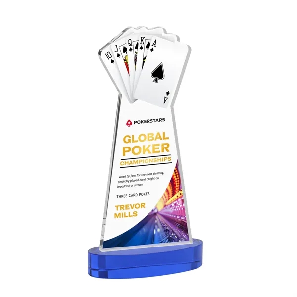 Poker VividPrint™ Award on Alberton Base - Blue... from ASI 84592 St Regis Group / St Regis