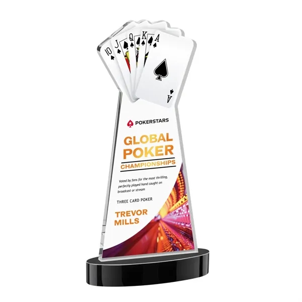 Poker VividPrint™ Award on Alberton Base - Black... from ASI 84592 St Regis Group / St Regis