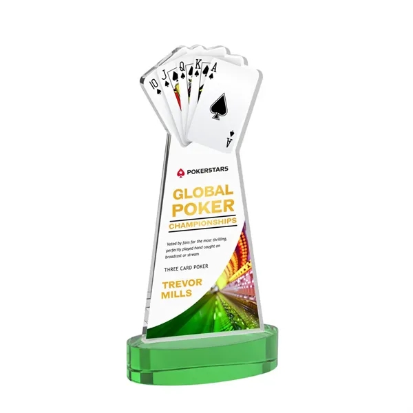 Poker VividPrint™ Award on Alberton Base - Green... from ASI 84592 St Regis Group / St Regis