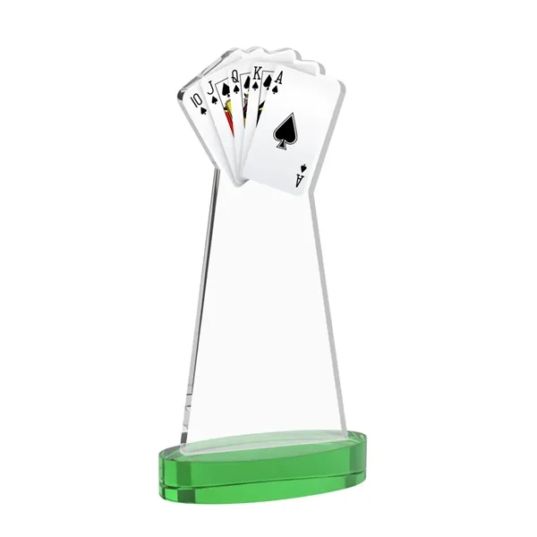 Poker VividPrint™ Award on Alberton Base - Green... from ASI 84592 St Regis Group / St Regis