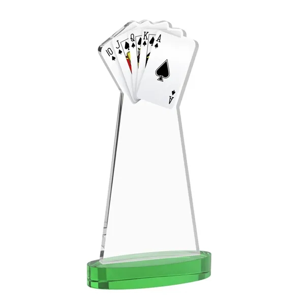 Poker VividPrint™ Award on Alberton Base - Green... from ASI 84592 St Regis Group / St Regis