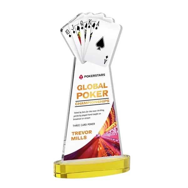 Poker VividPrint™ Award on Alberton Base - Gold... from ASI 84592 St Regis Group / St Regis