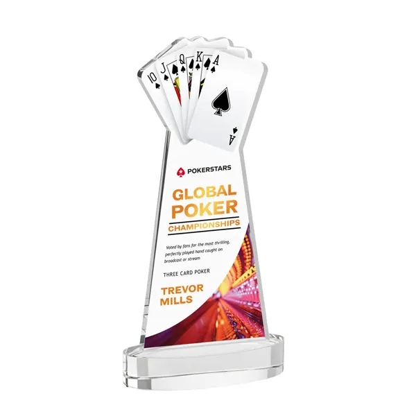 Poker VividPrint™ Award on Alberton Base - Clear... from ASI 84592 St Regis Group / St Regis