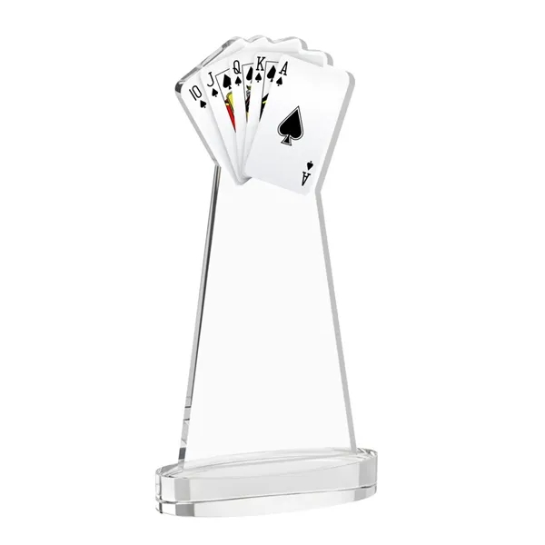 Poker VividPrint™ Award on Alberton Base - Clear... from ASI 84592 St Regis Group / St Regis