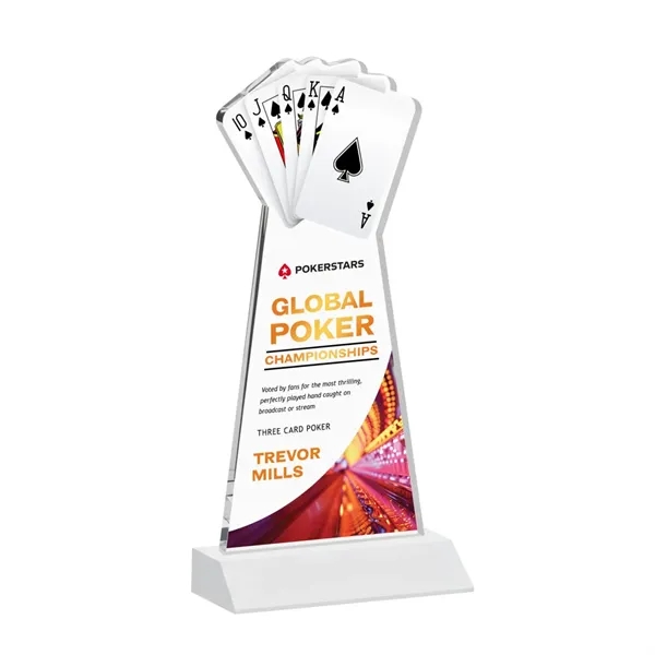 Poker VividPrint™ Award - White... from ASI 84592 St Regis Group / St Regis