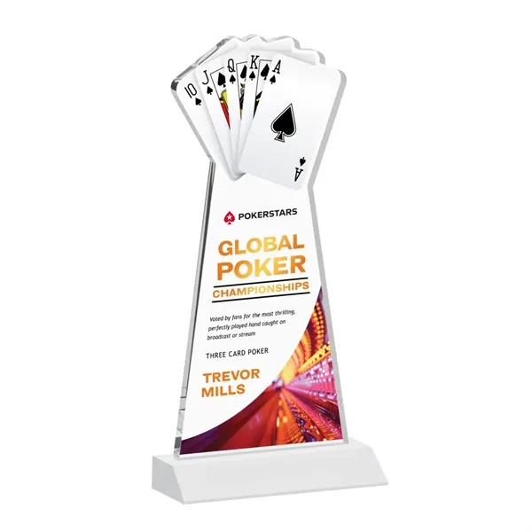 Poker VividPrint™ Award - White... from ASI 84592 St Regis Group / St Regis
