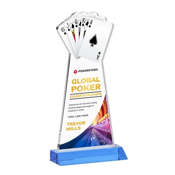 Poker VividPrint™ Award - Sky Blue... from ASI 84592 St Regis Group / St Regis