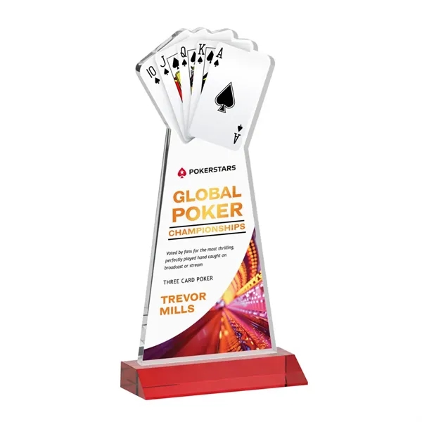 Poker VividPrint™ Award - Red... from ASI 84592 St Regis Group / St Regis