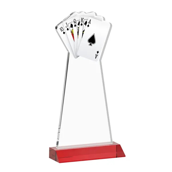 Poker VividPrint™ Award - Red... from ASI 84592 St Regis Group / St Regis