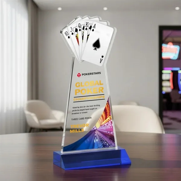 Poker VividPrint™ Award - Blue... from ASI 84592 St Regis Group / St Regis