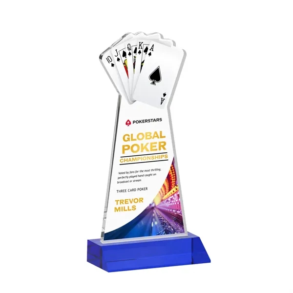 Poker VividPrint™ Award - Blue... from ASI 84592 St Regis Group / St Regis