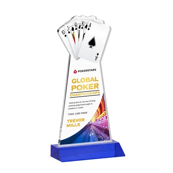 Poker VividPrint™ Award - Blue... from ASI 84592 St Regis Group / St Regis