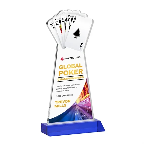 Poker VividPrint™ Award - Blue... from ASI 84592 St Regis Group / St Regis