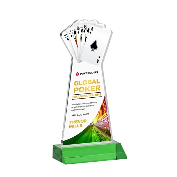 Poker VividPrint™ Award - Green... from ASI 84592 St Regis Group / St Regis